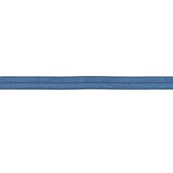 Elastisches Schrägband Polyamid Breite 15 mm - Blaugrau